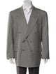 Kiton Wool Houndstooth Print Blazer