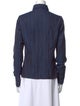 Kiton Striped Long Sleeve Button-Up Top