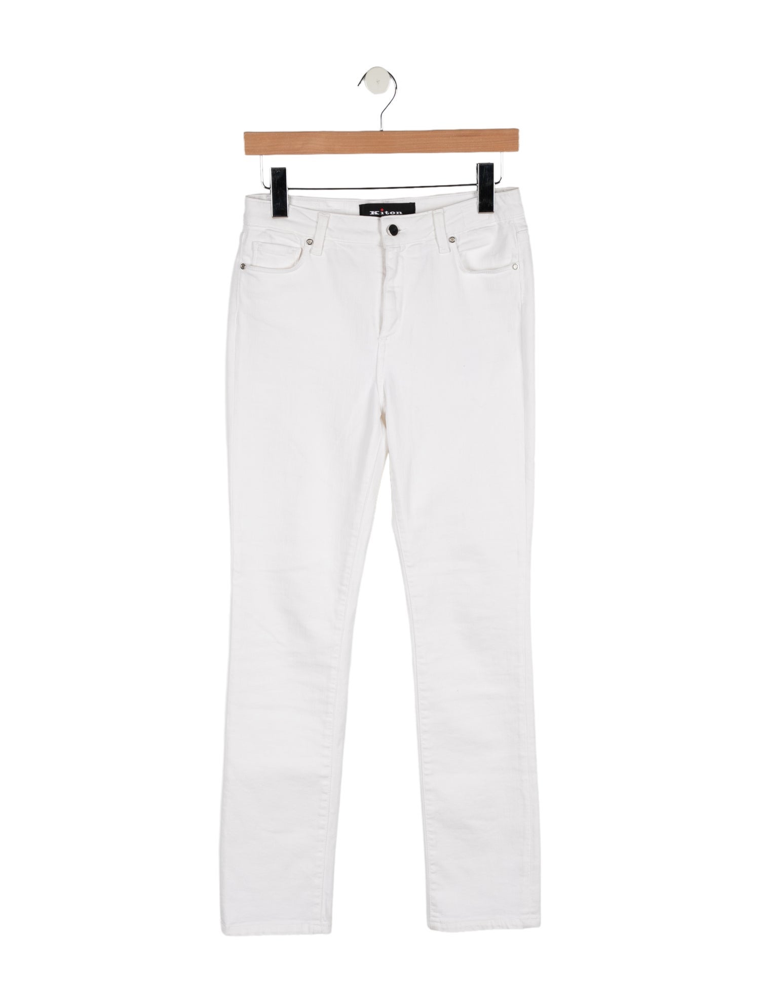 Kiton Mid-Rise Straight Leg Jeans