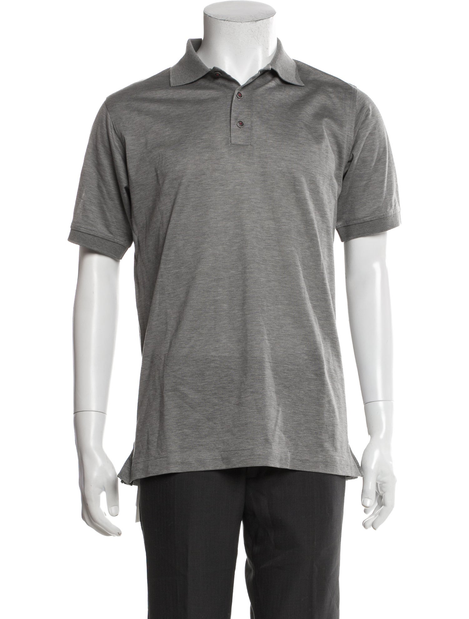 Kiton Crew Neck Short Sleeve Polo Shirt