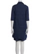 Kiton Tweed Pattern Raw-Edge Trim Dress Set