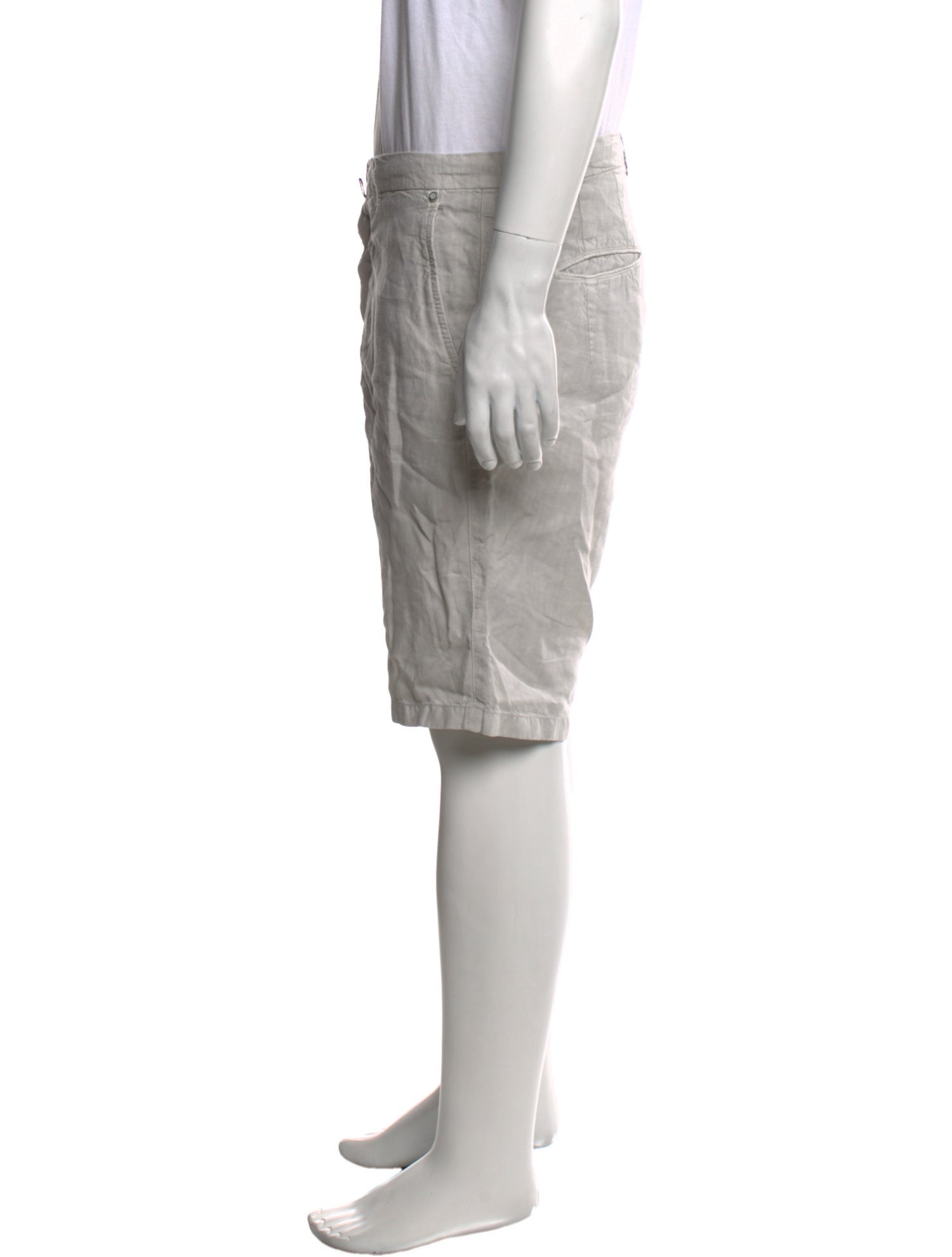 Kiton Linen Flat Front Shorts