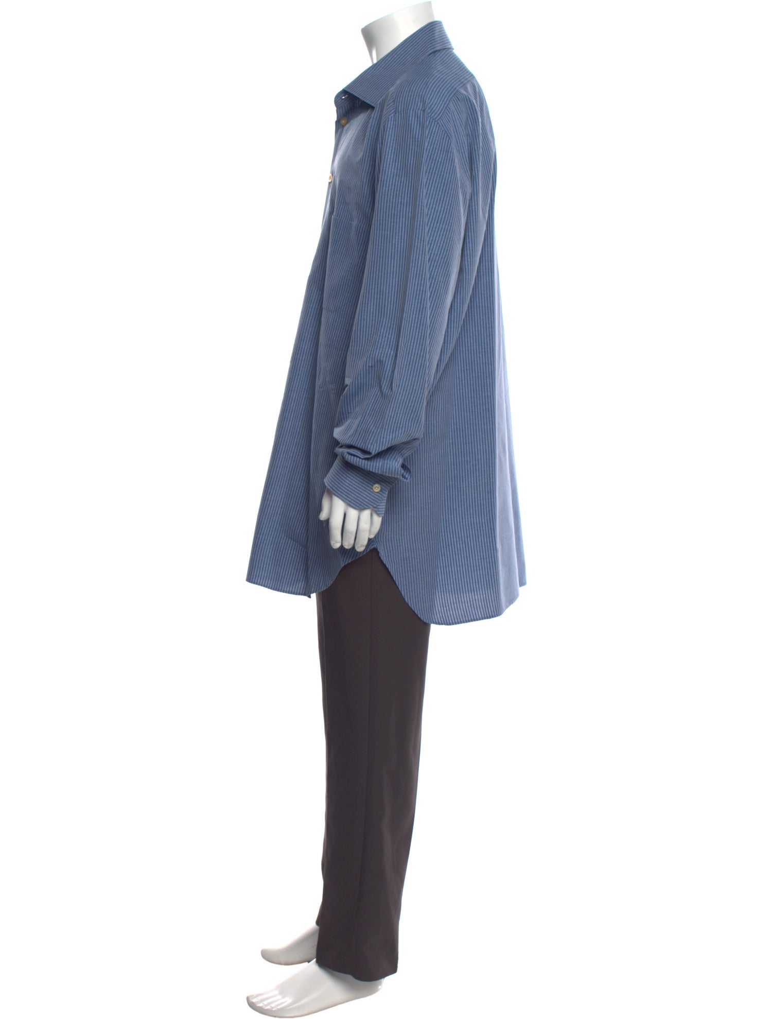 Kiton Striped Long Sleeve Shirt