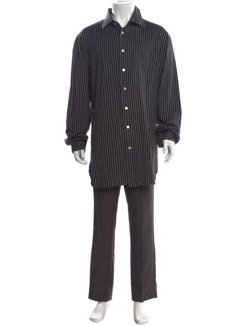 Kiton Striped Long Sleeve Shirt