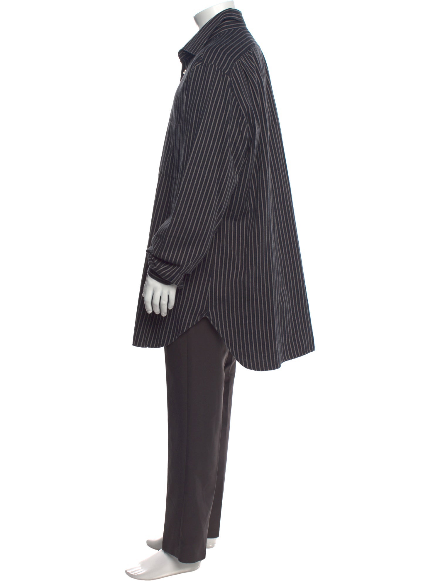 Kiton Striped Long Sleeve Shirt