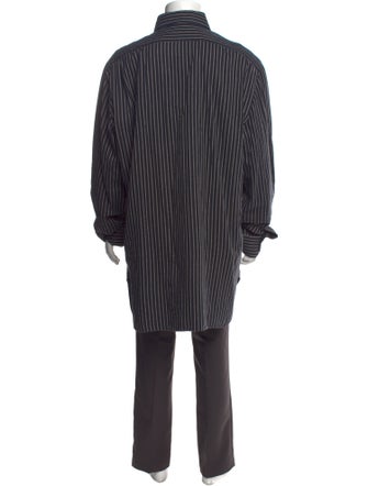 Kiton Striped Long Sleeve Shirt