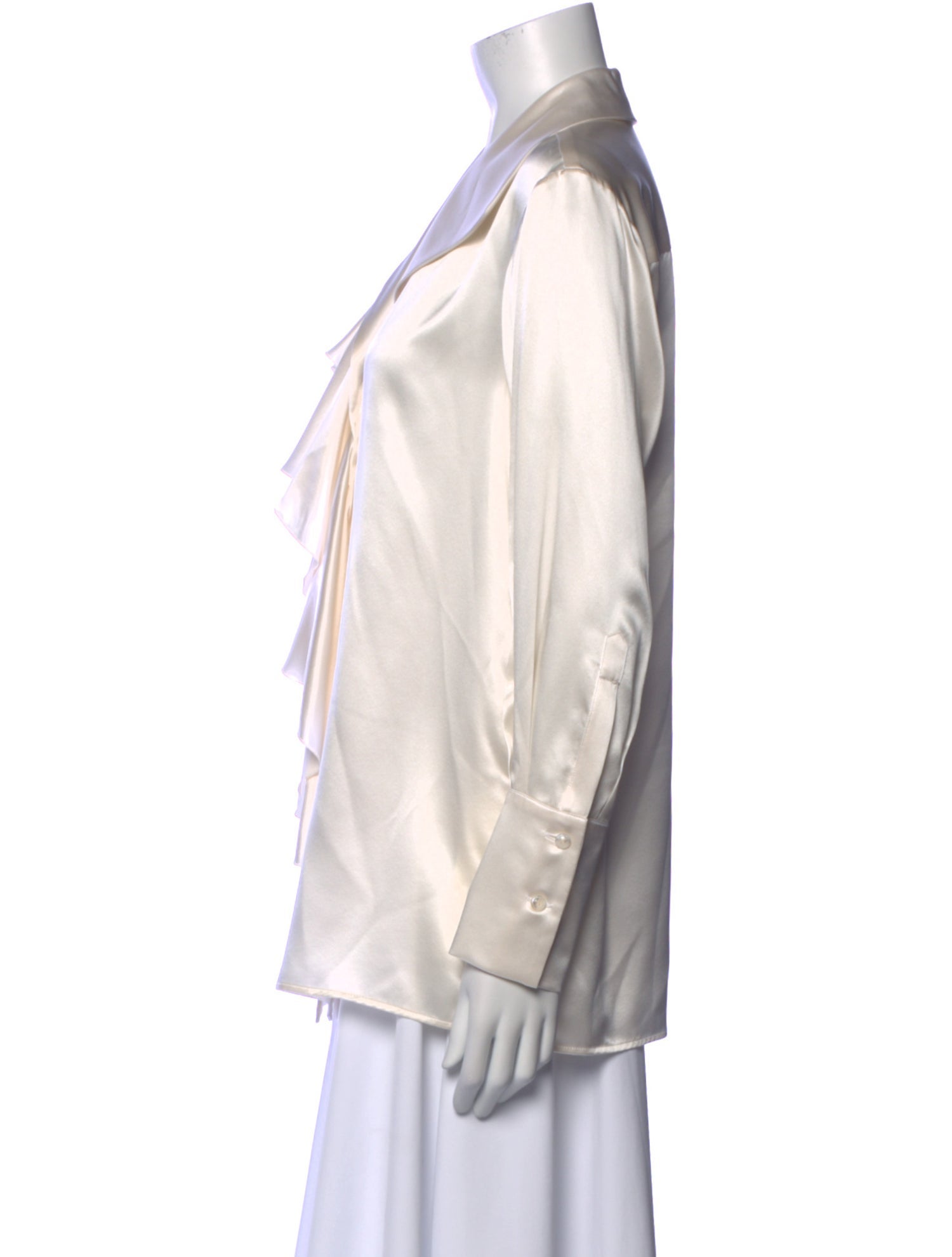 Kiton Silk Long Sleeve Blouse