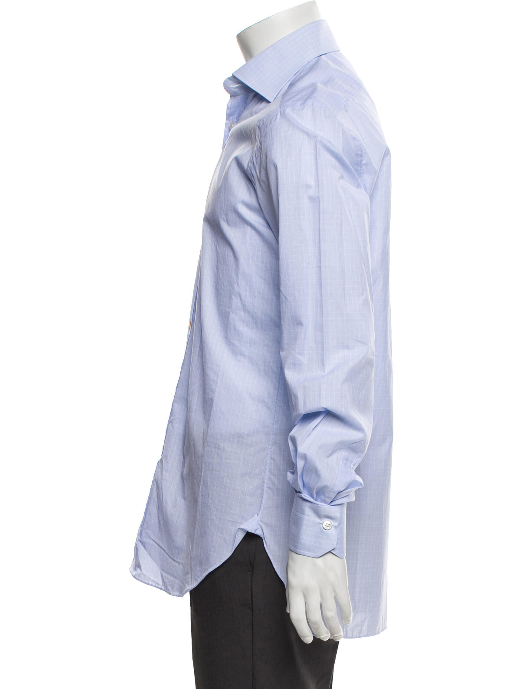 Kiton Striped Long Sleeve Dress Shirt