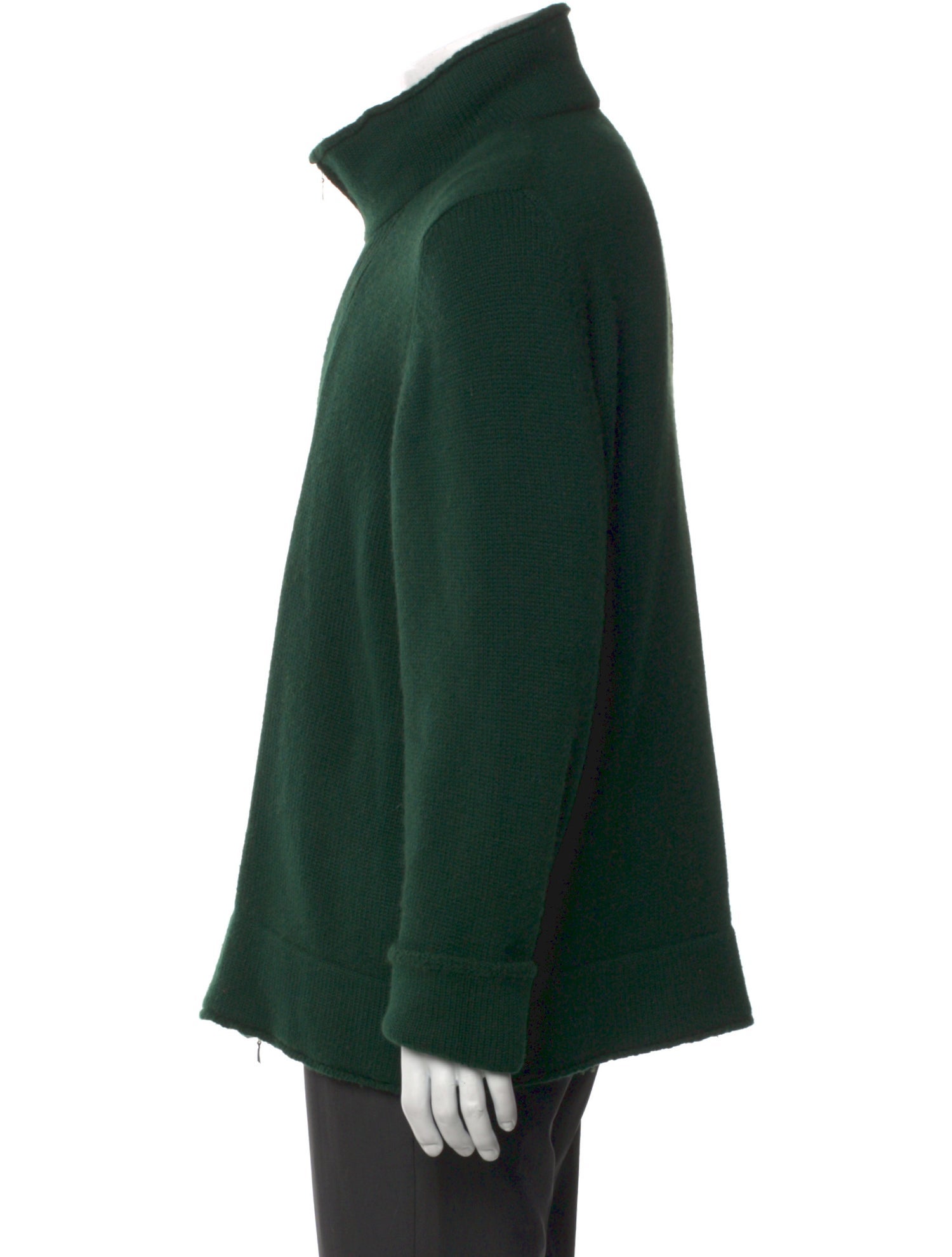 Kiton Cashmere Turtleneck Cardigan