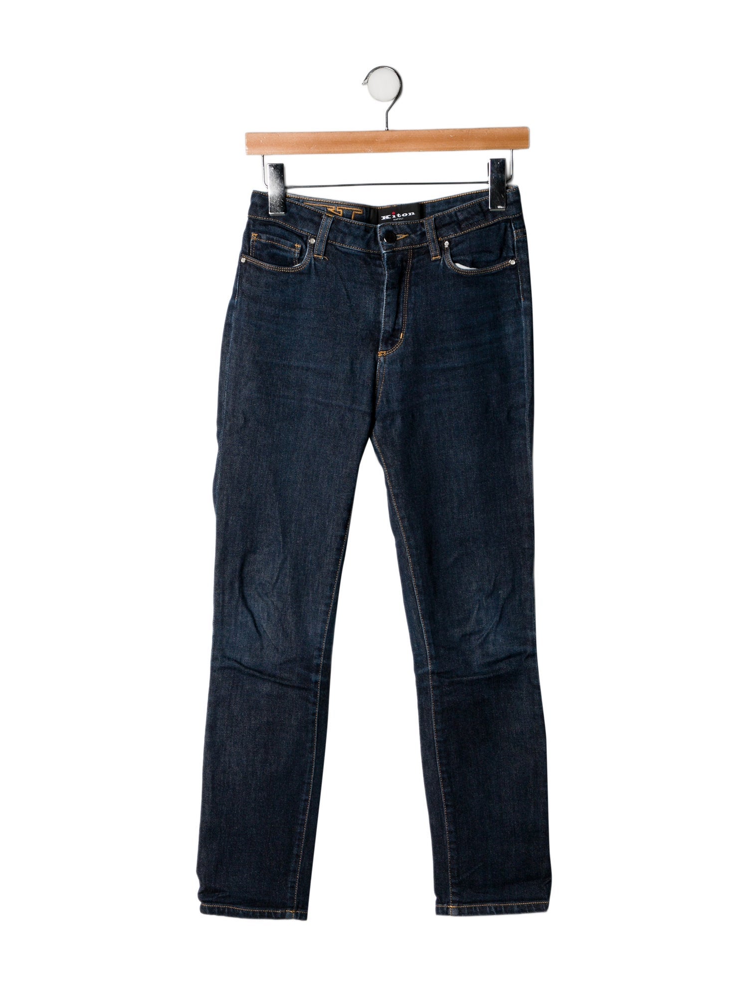 Kiton Mid-Rise Straight Leg Jeans