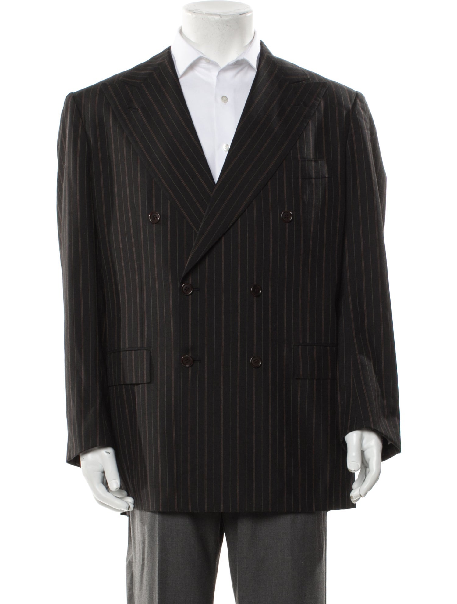 Kiton Cashmere Striped Blazer