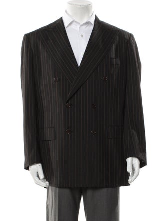 Kiton Cashmere Striped Blazer