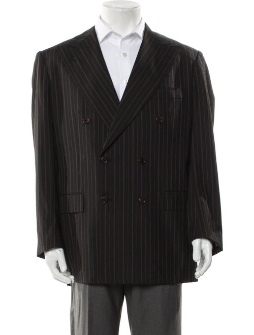 Kiton Cashmere Striped Blazer