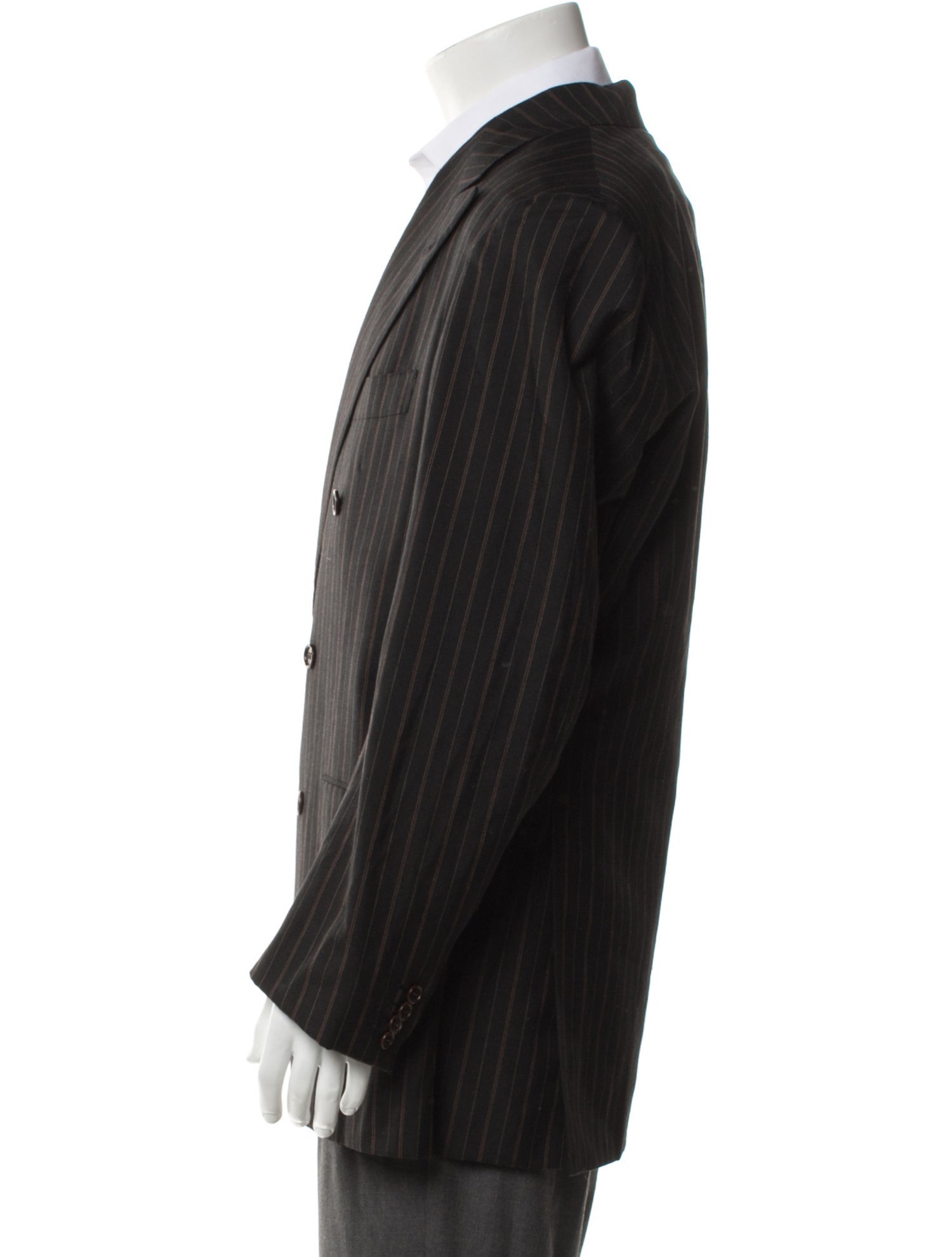 Kiton Cashmere Striped Blazer