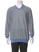 Kiton Striped V-Neck T-Shirt