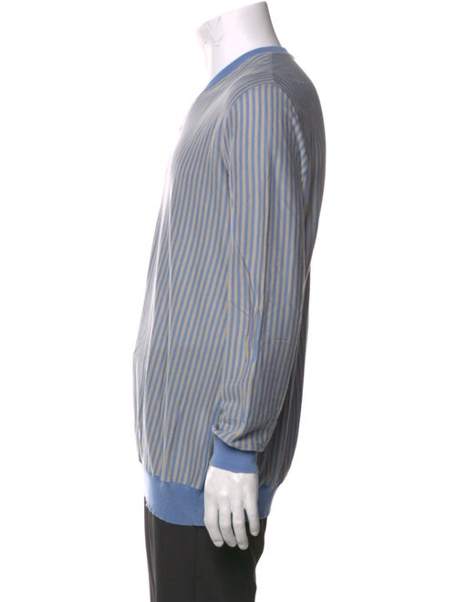 Kiton Striped V-Neck T-Shirt