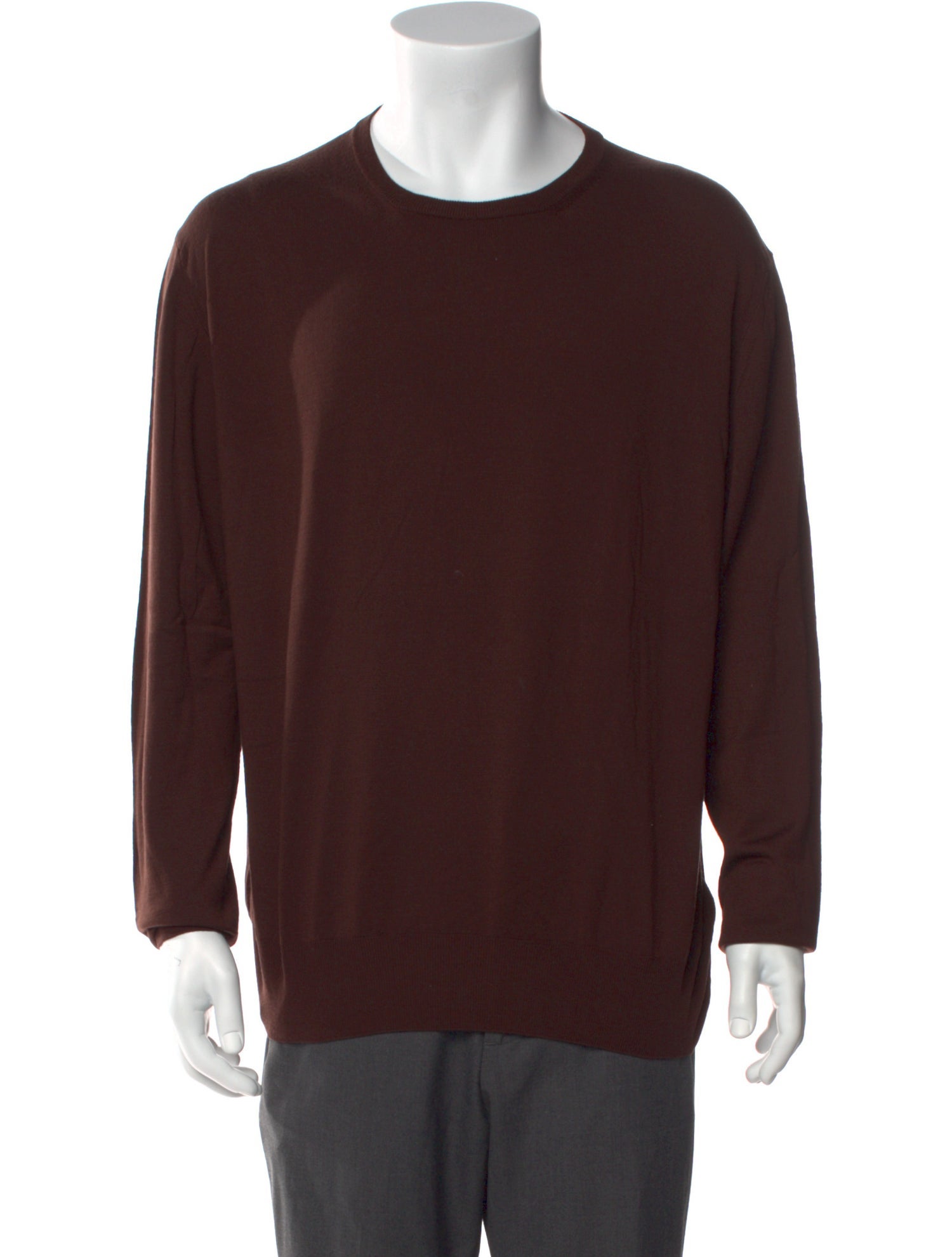 Kiton Merino Wool Crew Neck Pullover