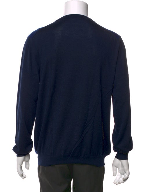 Kiton Cashmere Colorblock Pattern Pullover