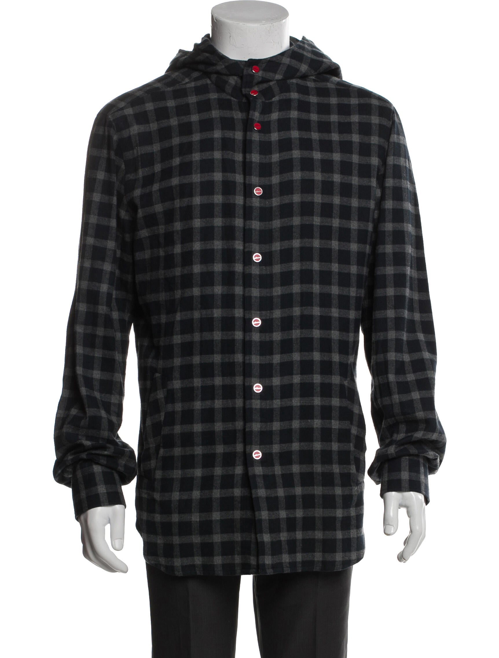 Kiton Plaid Print Windbreaker w/ Tags