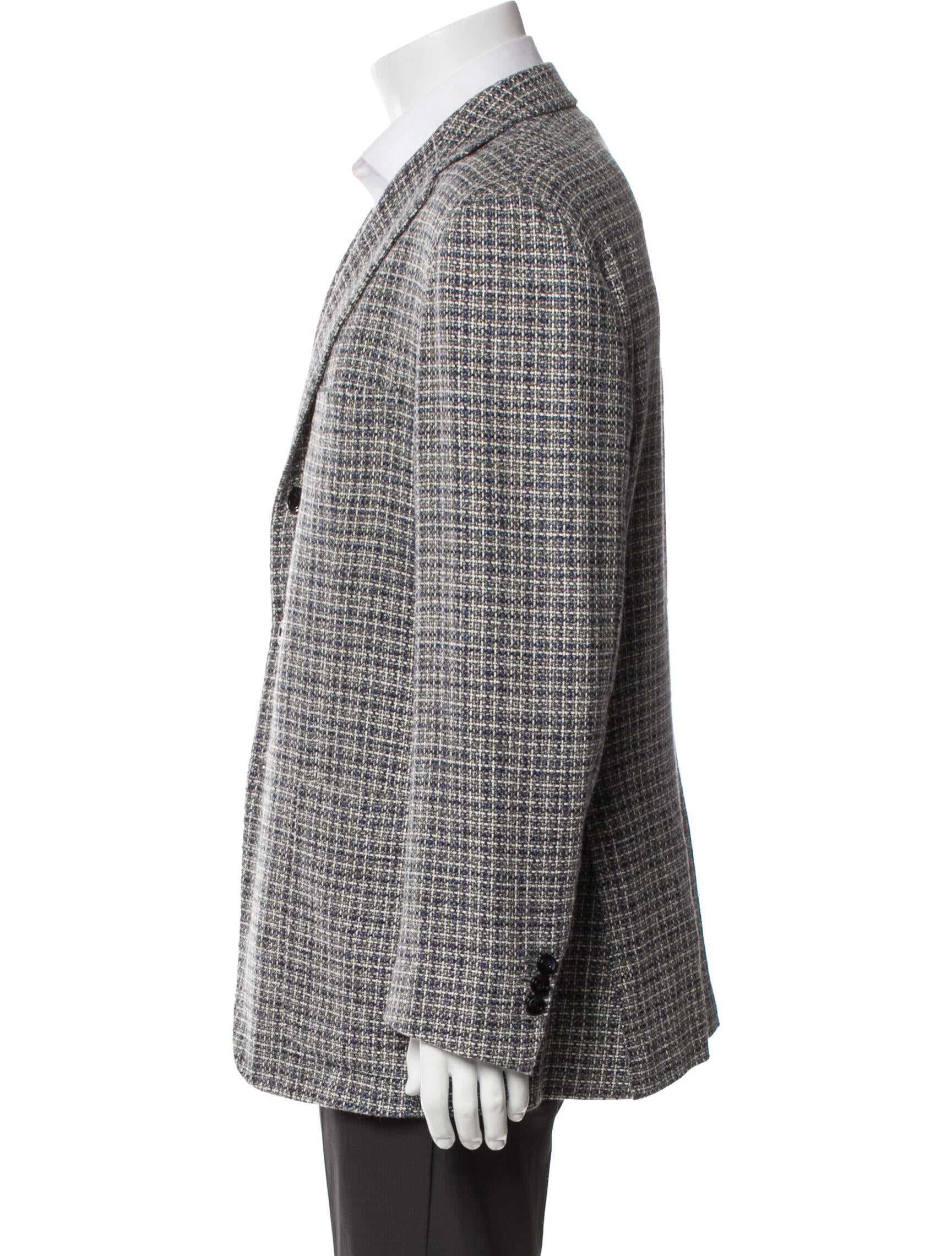 Kiton Cashmere Tweed Pattern Sport Coat