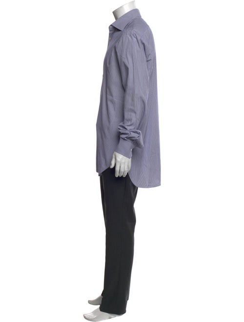 Kiton Striped Long Sleeve Dress Shirt