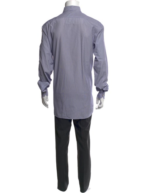 Kiton Striped Long Sleeve Dress Shirt