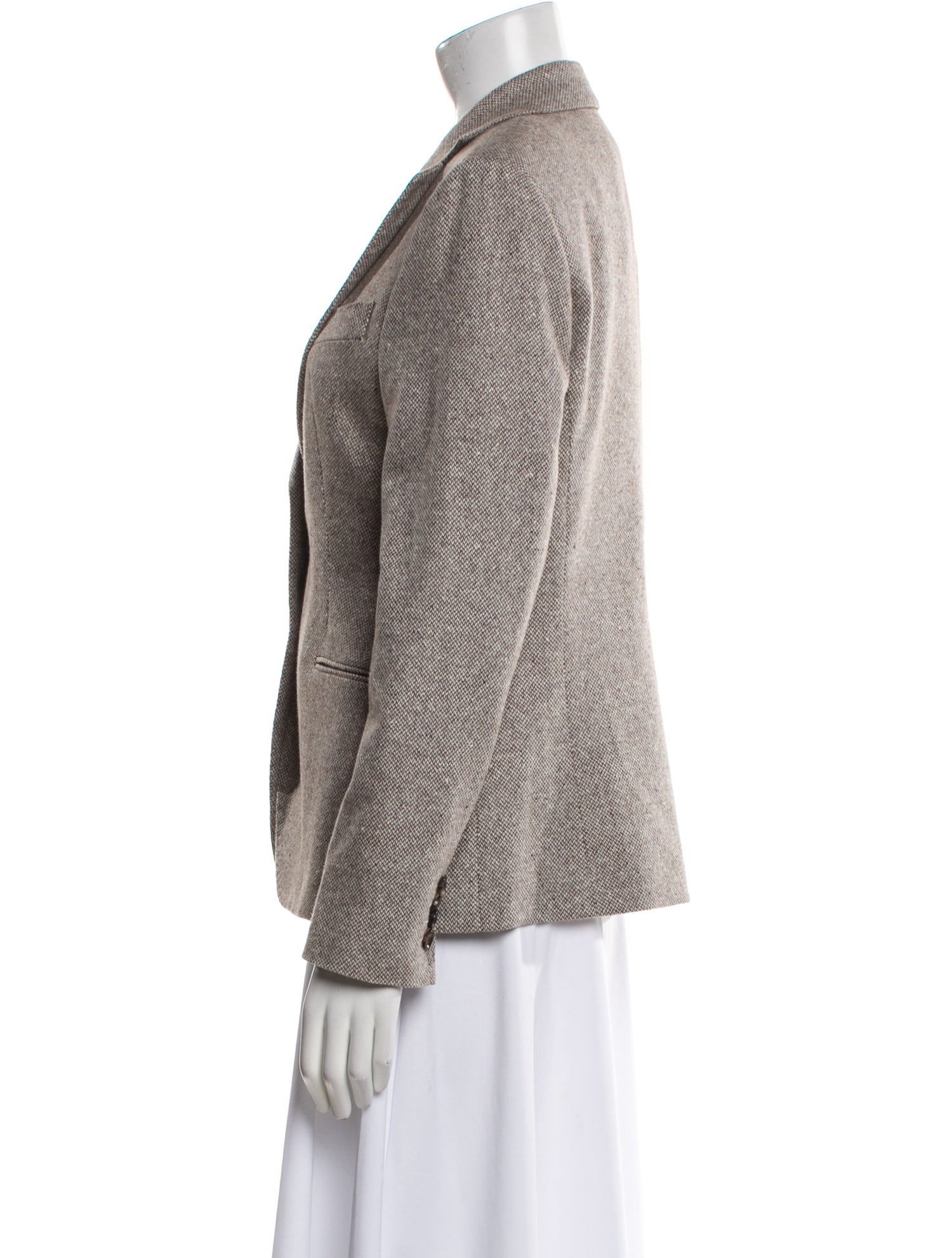 Kiton Wool Plaid Print Blazer w/ Tags