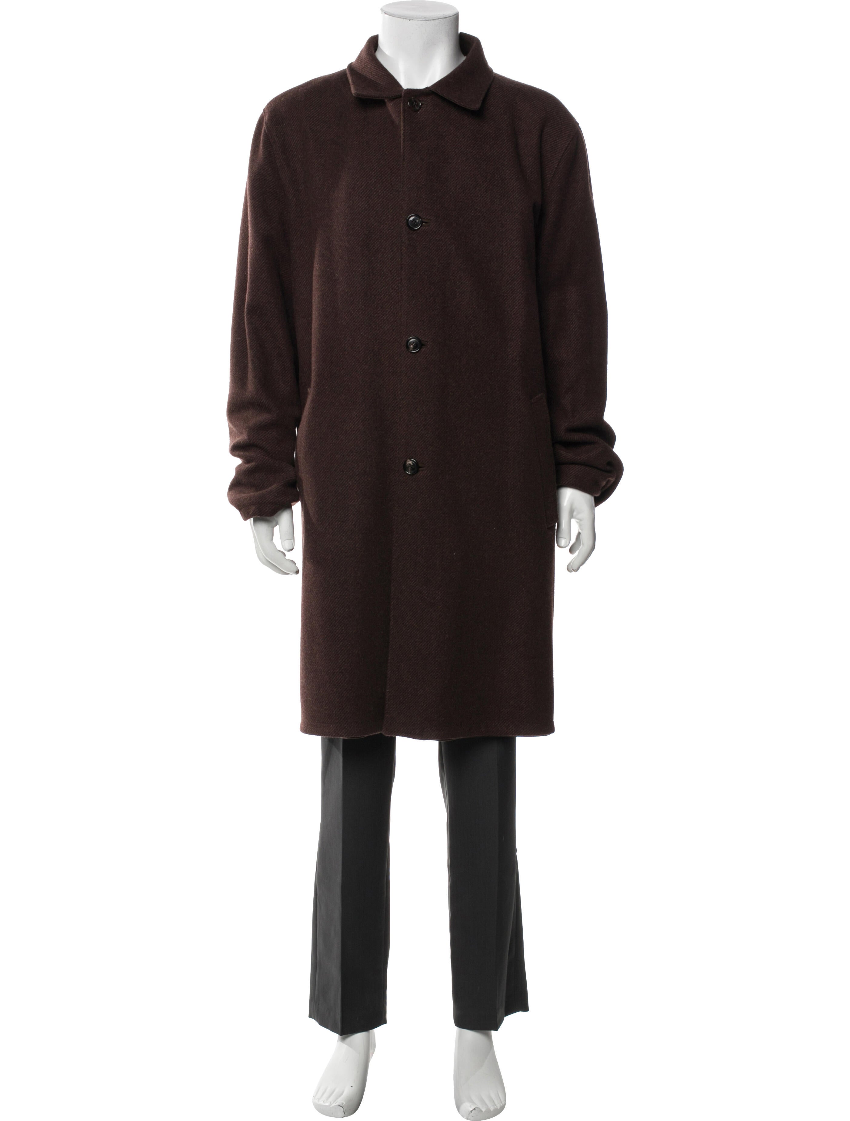 Kiton Leather Overcoat