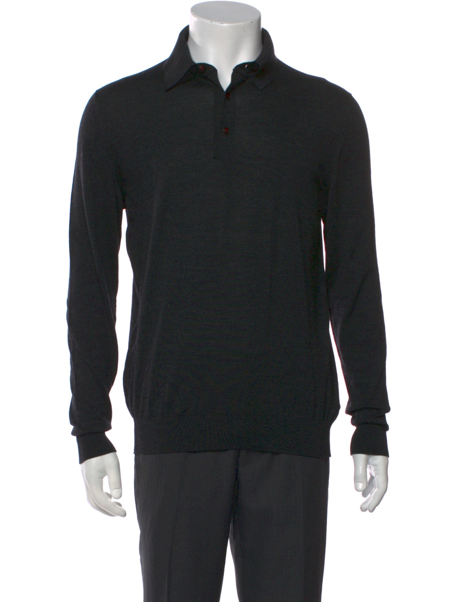 Kiton Wool Long Sleeve Shirt
