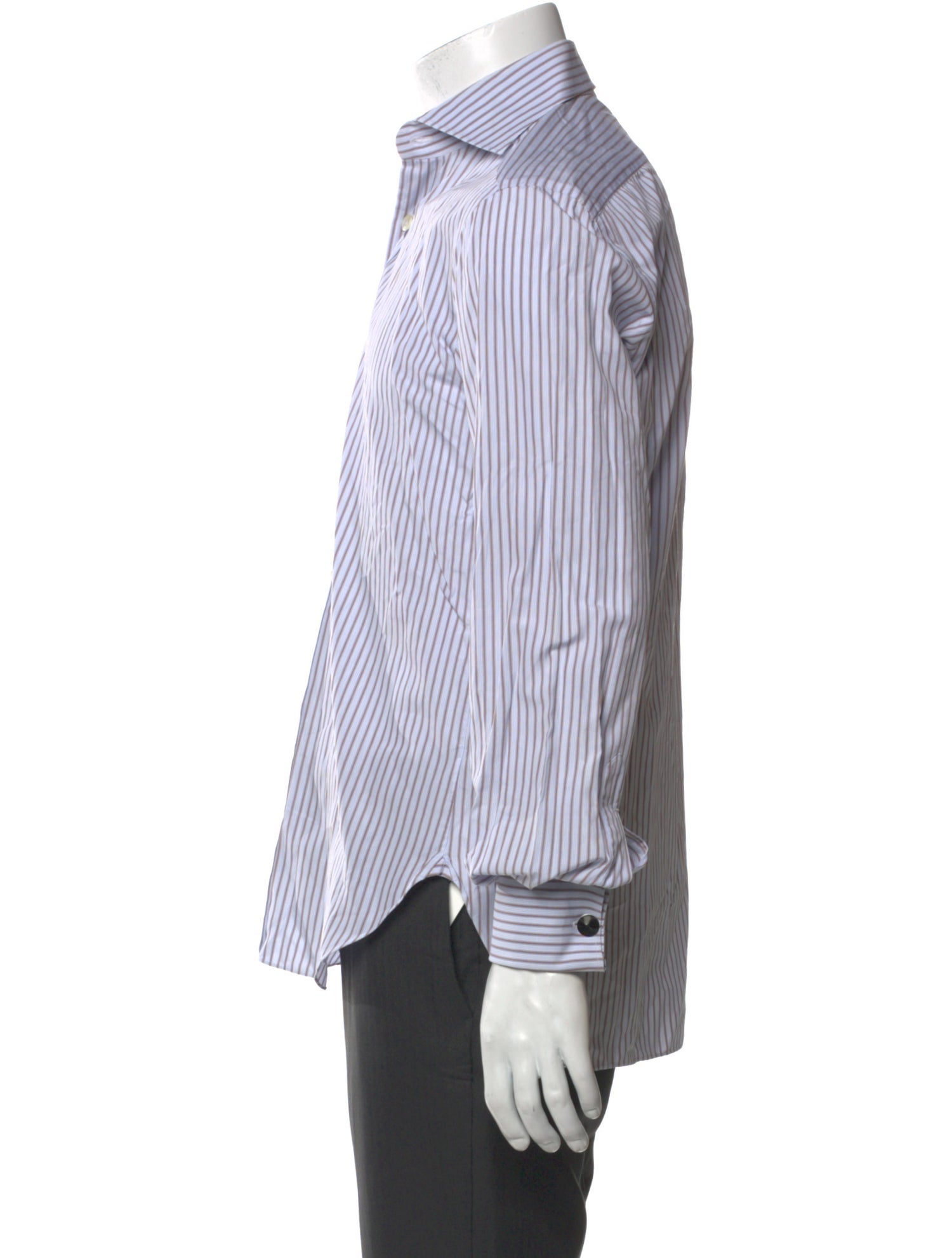 Kiton Striped Long Sleeve Shirt