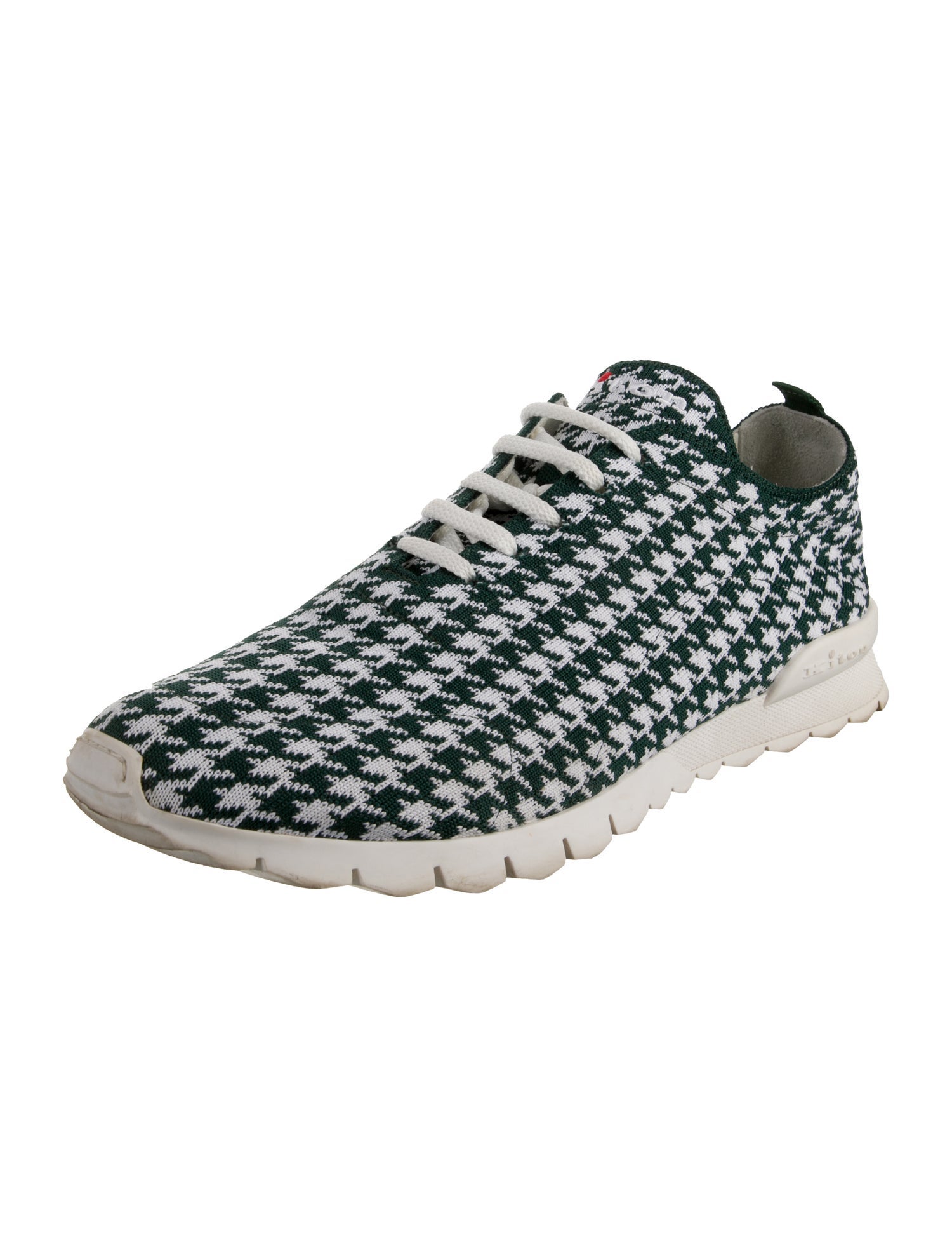 Kiton Houndstooth Print Sneakers