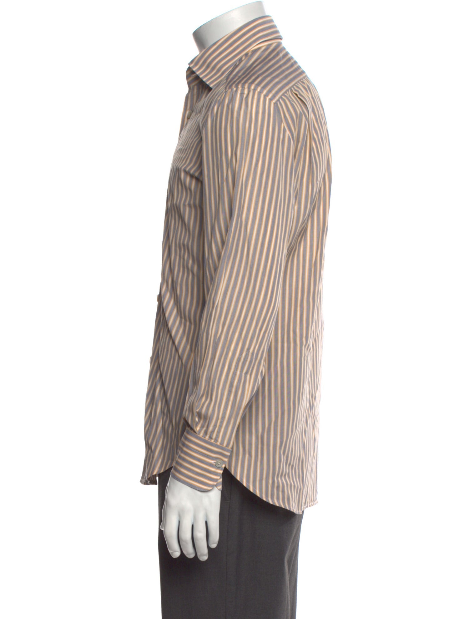 Kiton Striped Long Sleeve Shirt