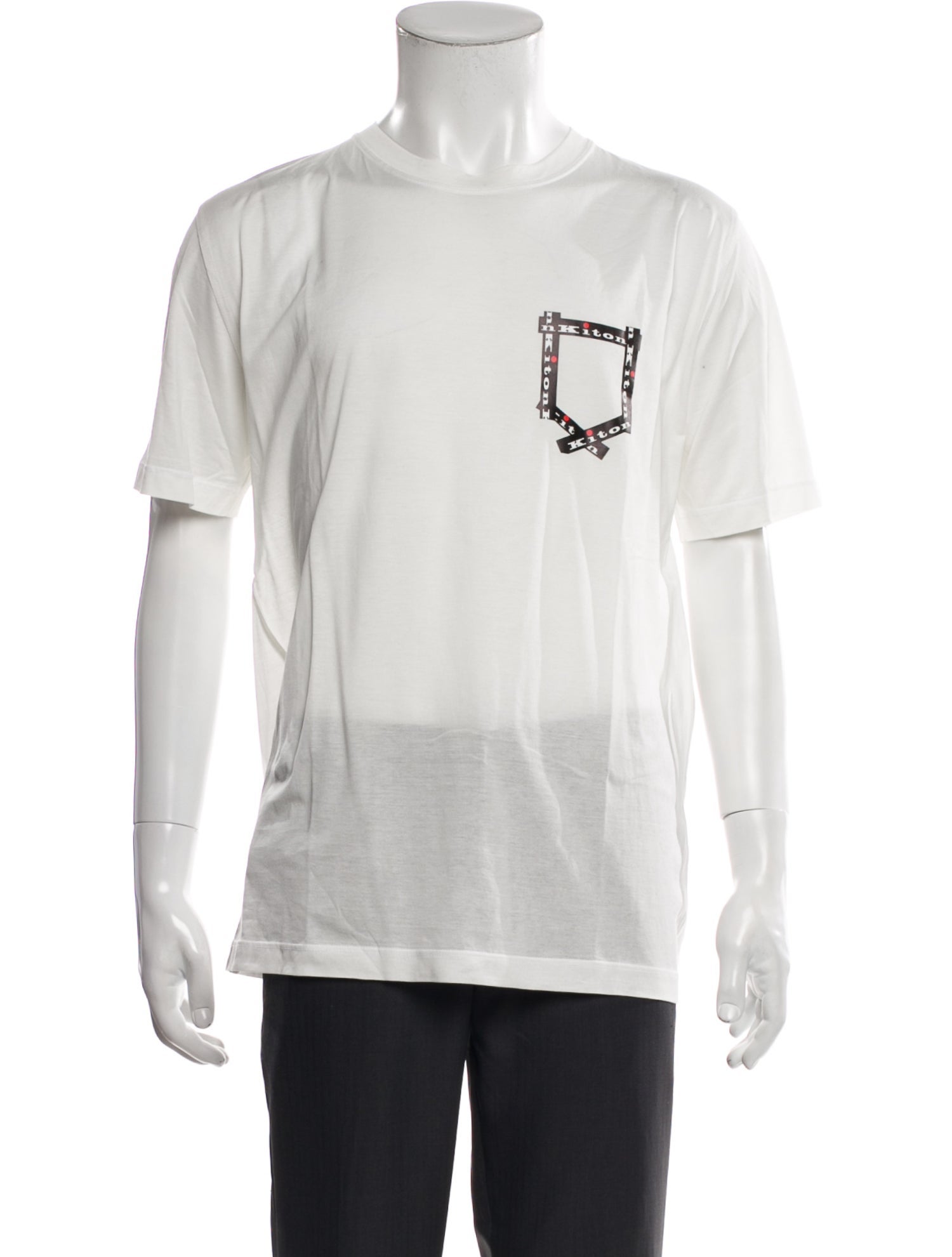 Kiton Graphic Print Crew Neck T-Shirt