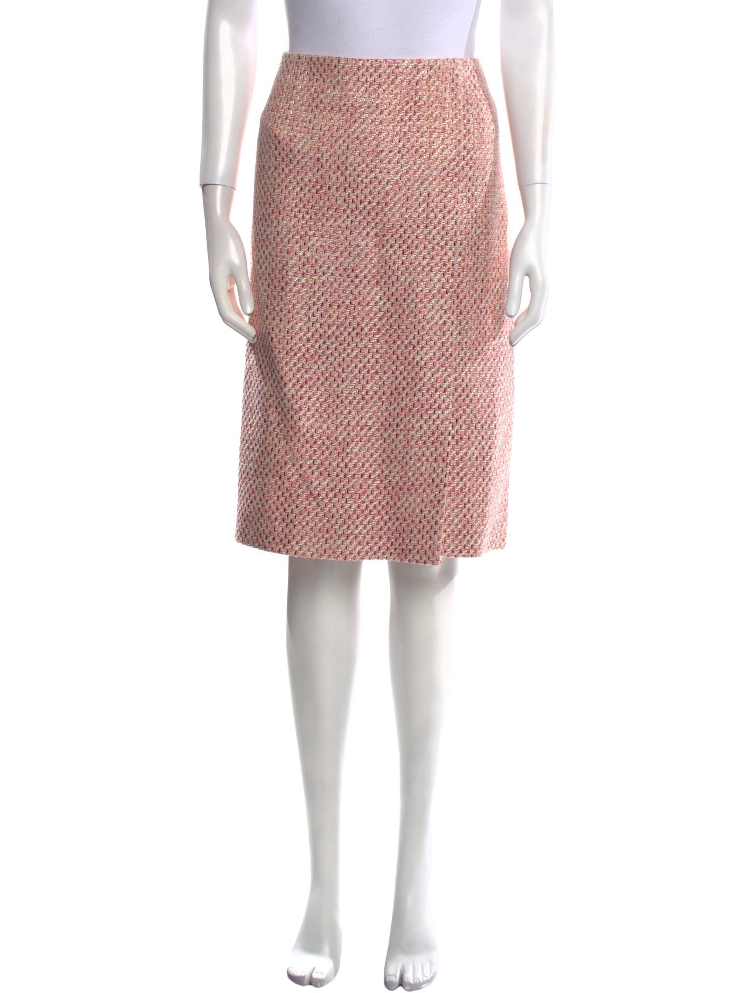 Kiton Tweed Pattern Knee-Length Skirt