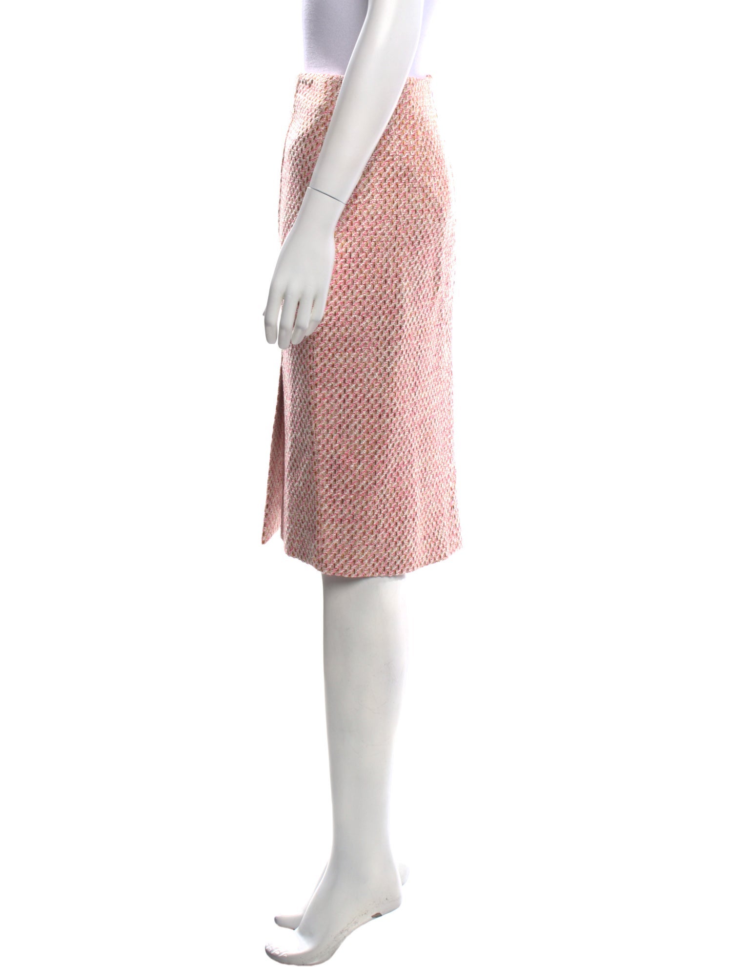 Kiton Tweed Pattern Knee-Length Skirt