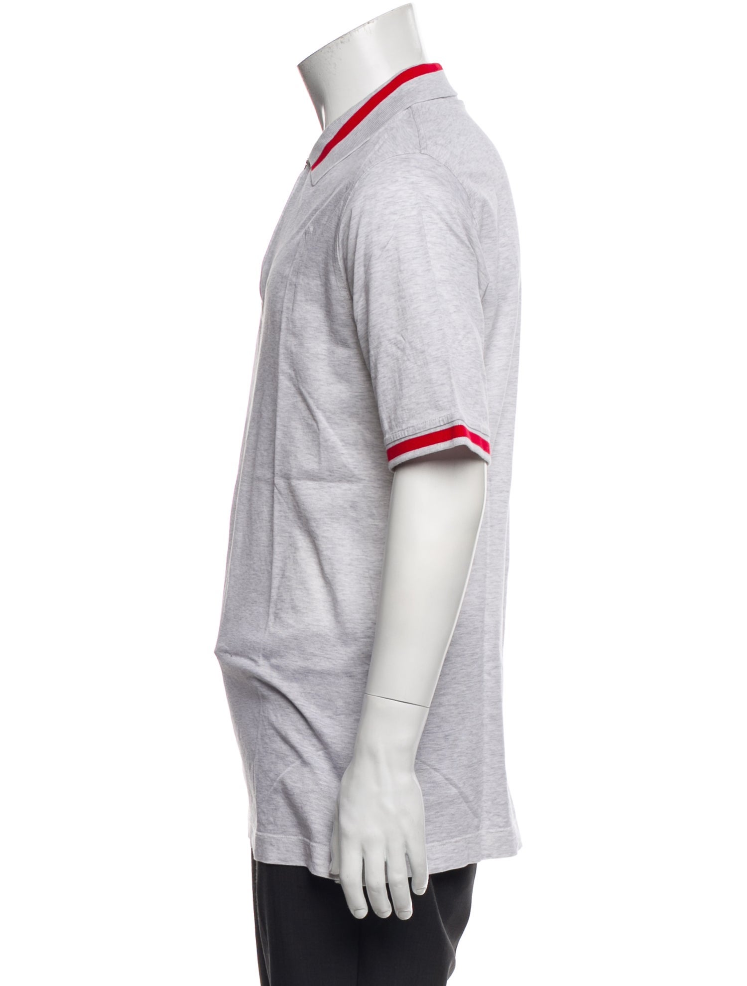 Kiton Striped Collar Polo Shirt