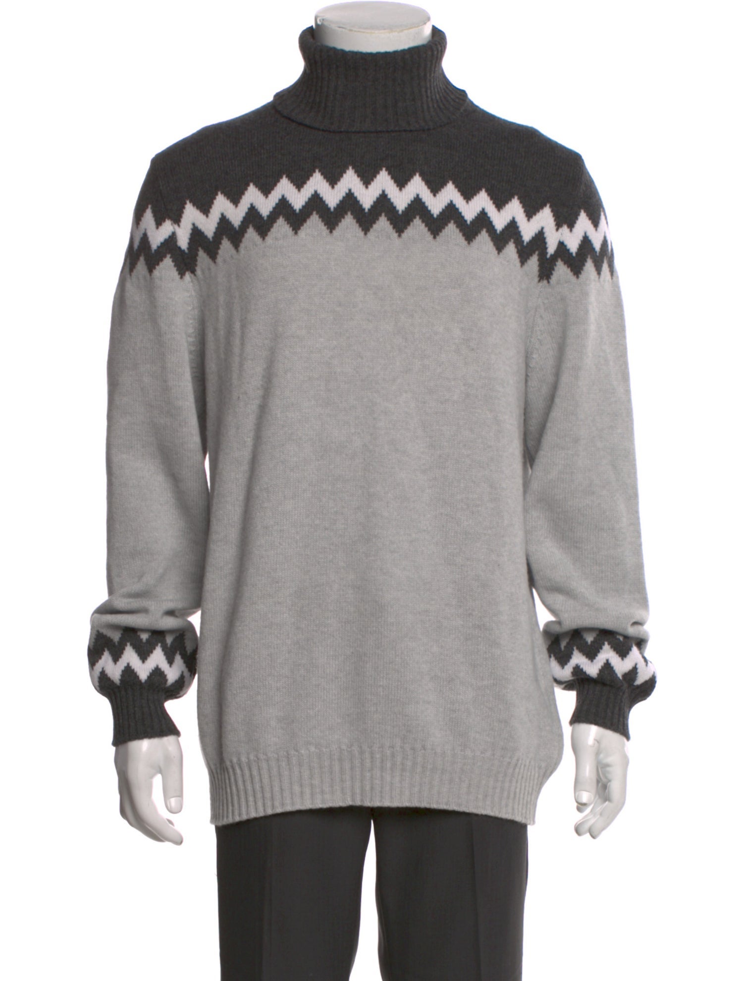Kiton Cashmere Graphic Print Pullover