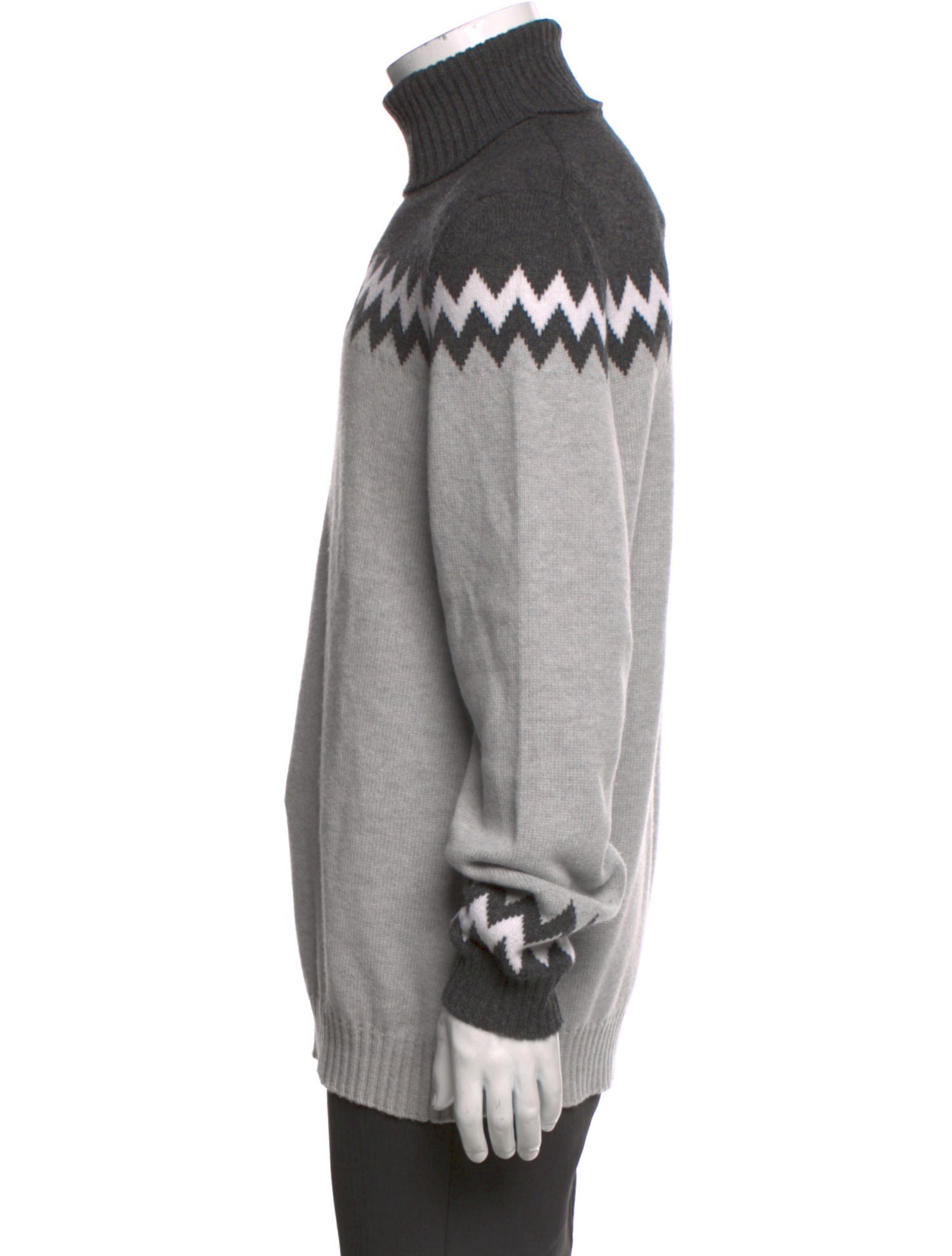 Kiton Cashmere Graphic Print Pullover