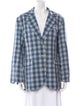 Kiton Plaid Print Blazer
