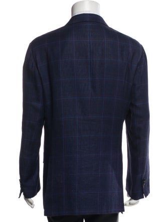 Kiton Cashmere Patterned Blazer