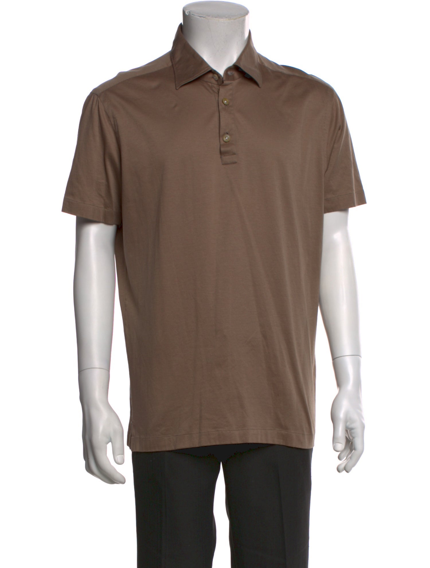 Kiton Crew Neck Short Sleeve Polo Shirt