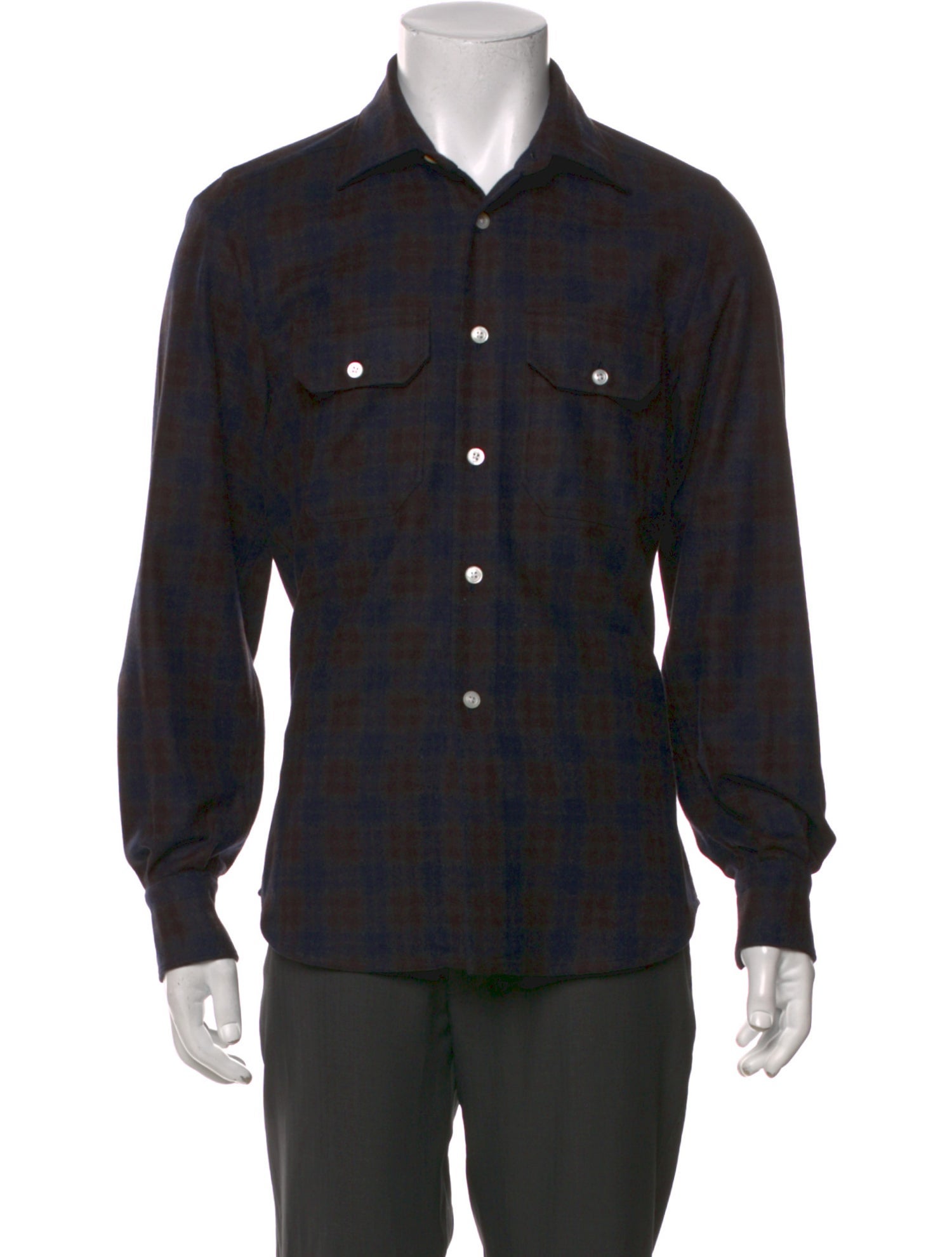 Kiton Long Sleeve Western Shirt