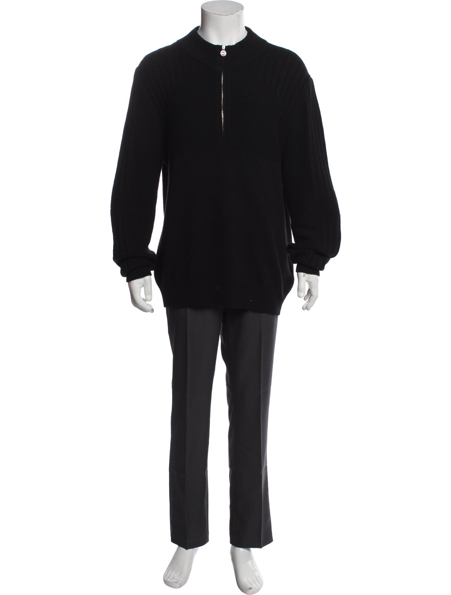 Kiton Cashmere Mock Neck Pullover