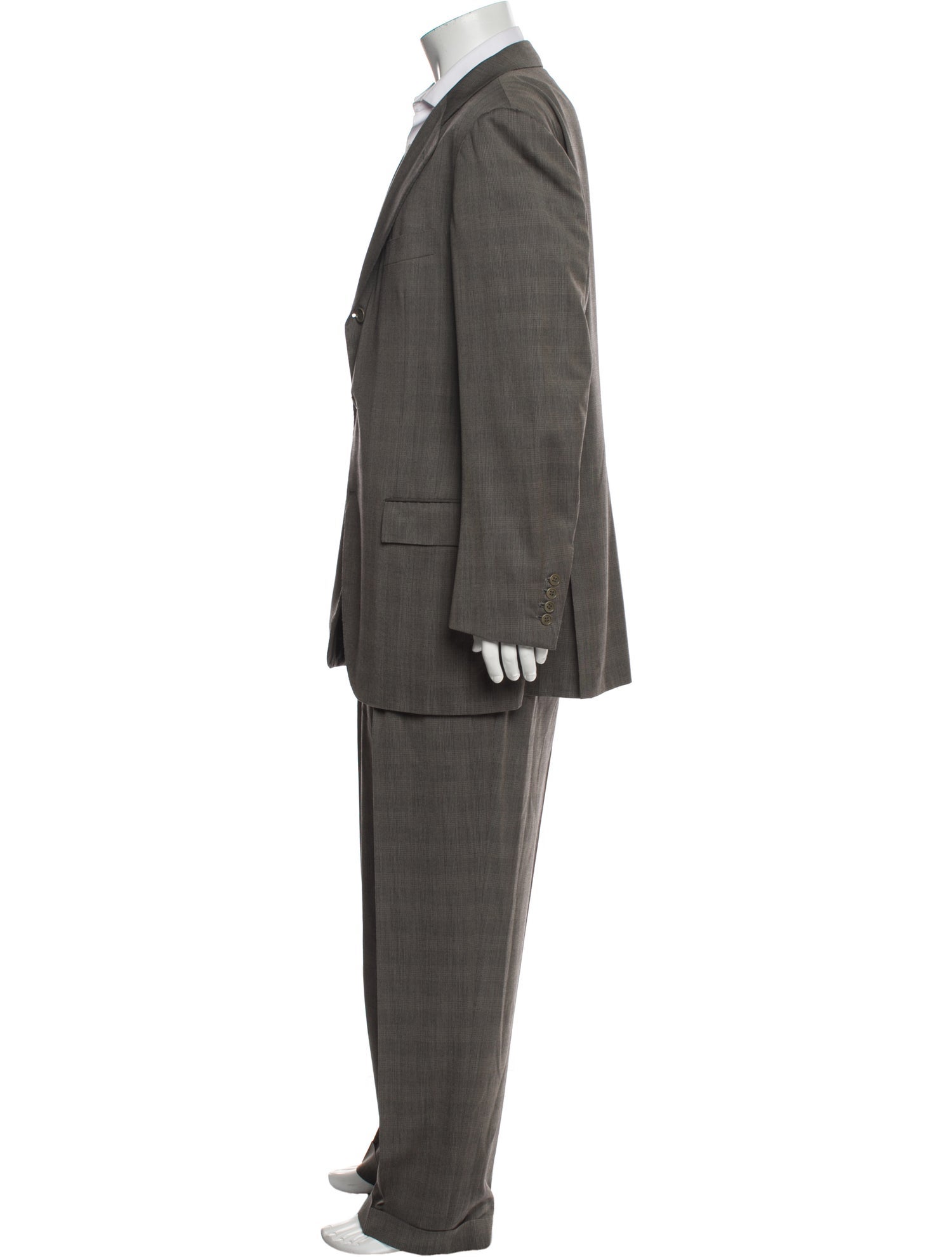 Kiton Wool Striped Two-Piece Suit