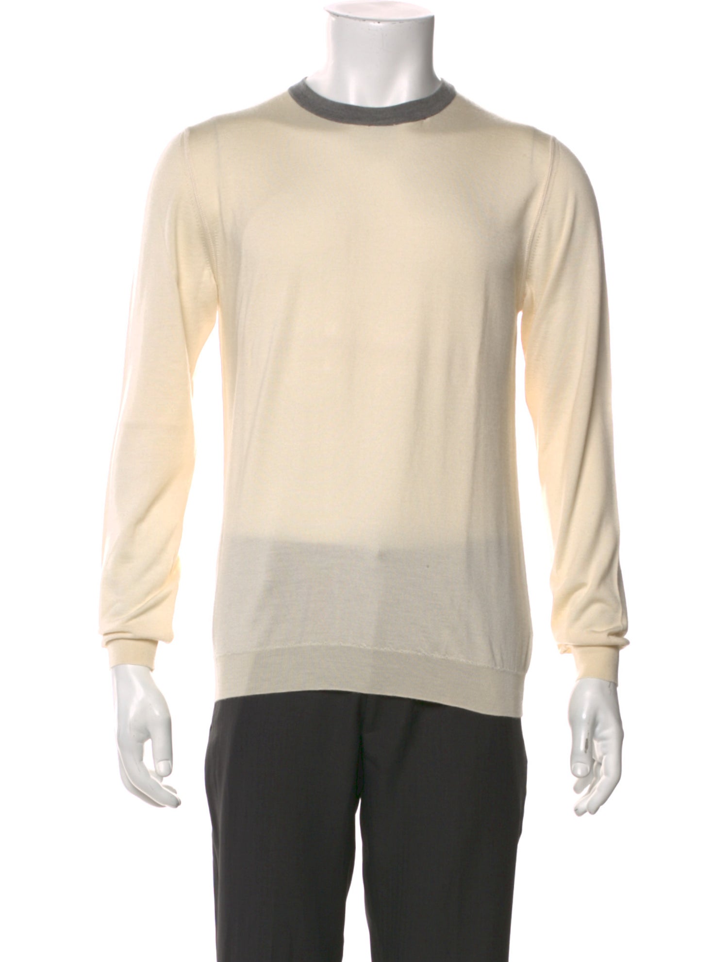 Kiton Cashmere Colorblock Pattern Pullover