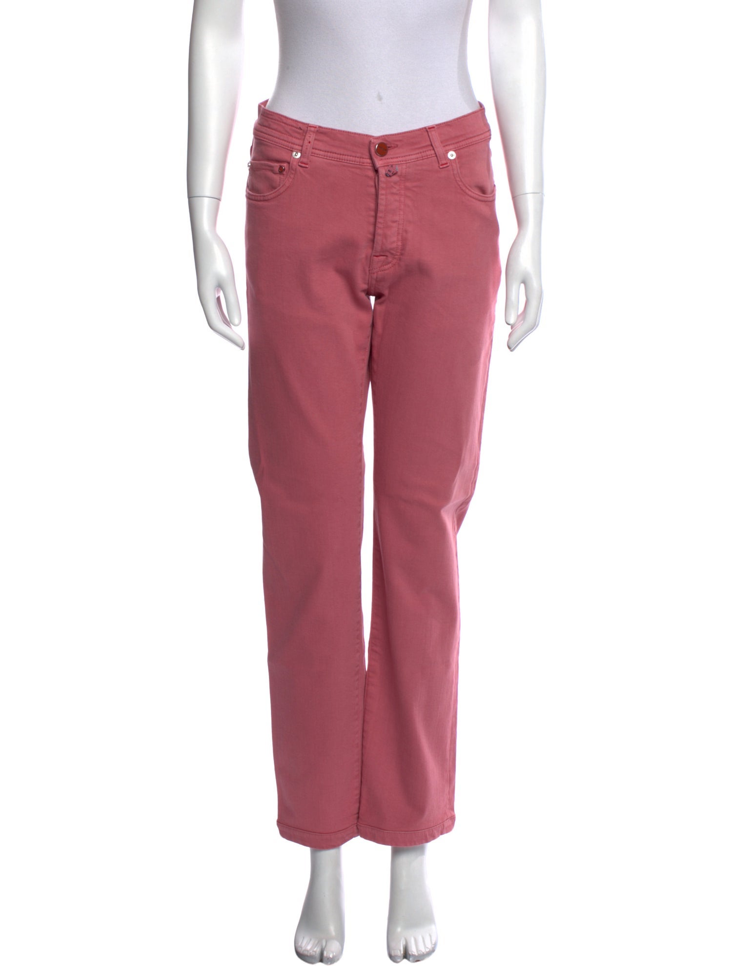 Kiton High-Rise Straight Leg Jeans