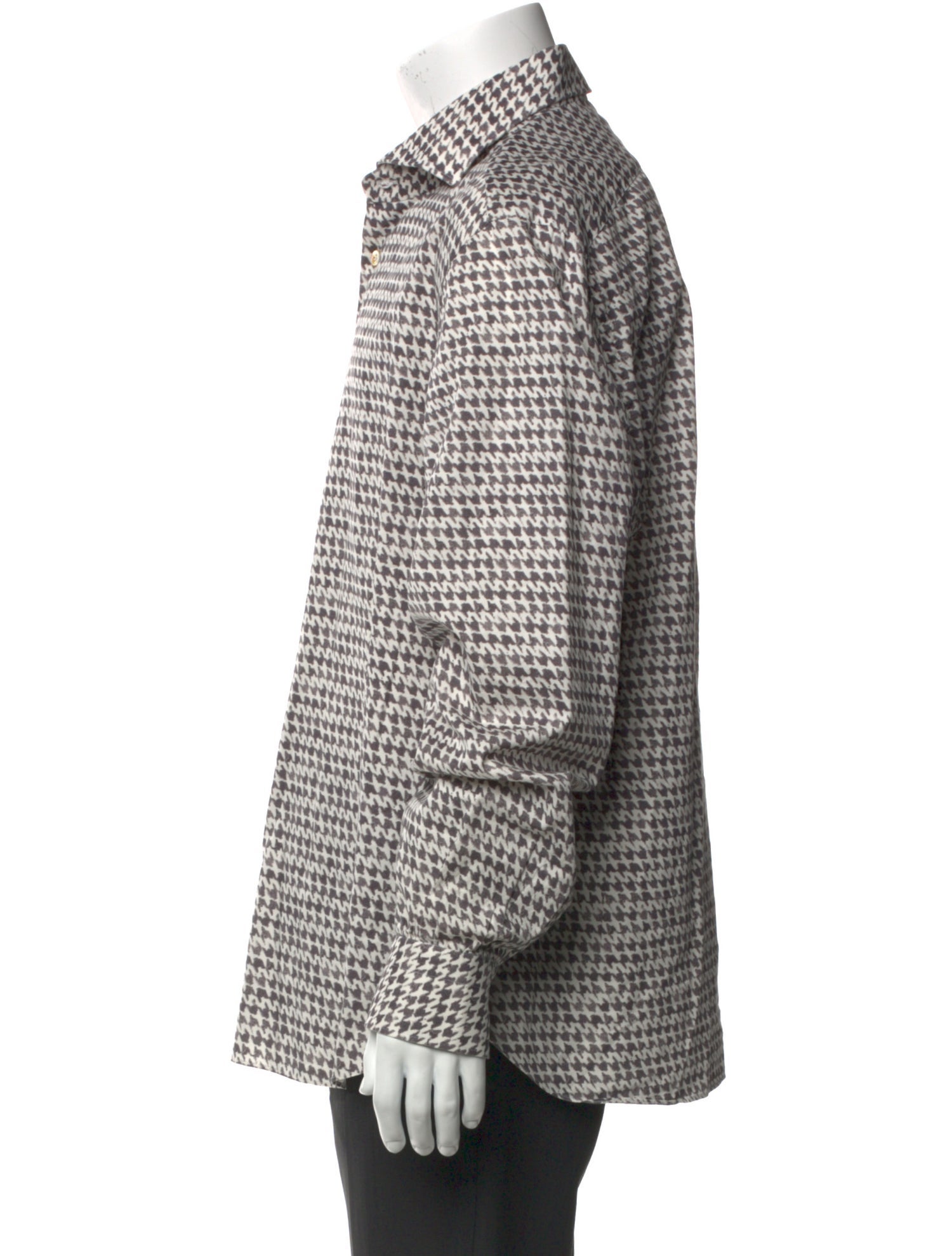 Kiton Printed Long Sleeve Shirt