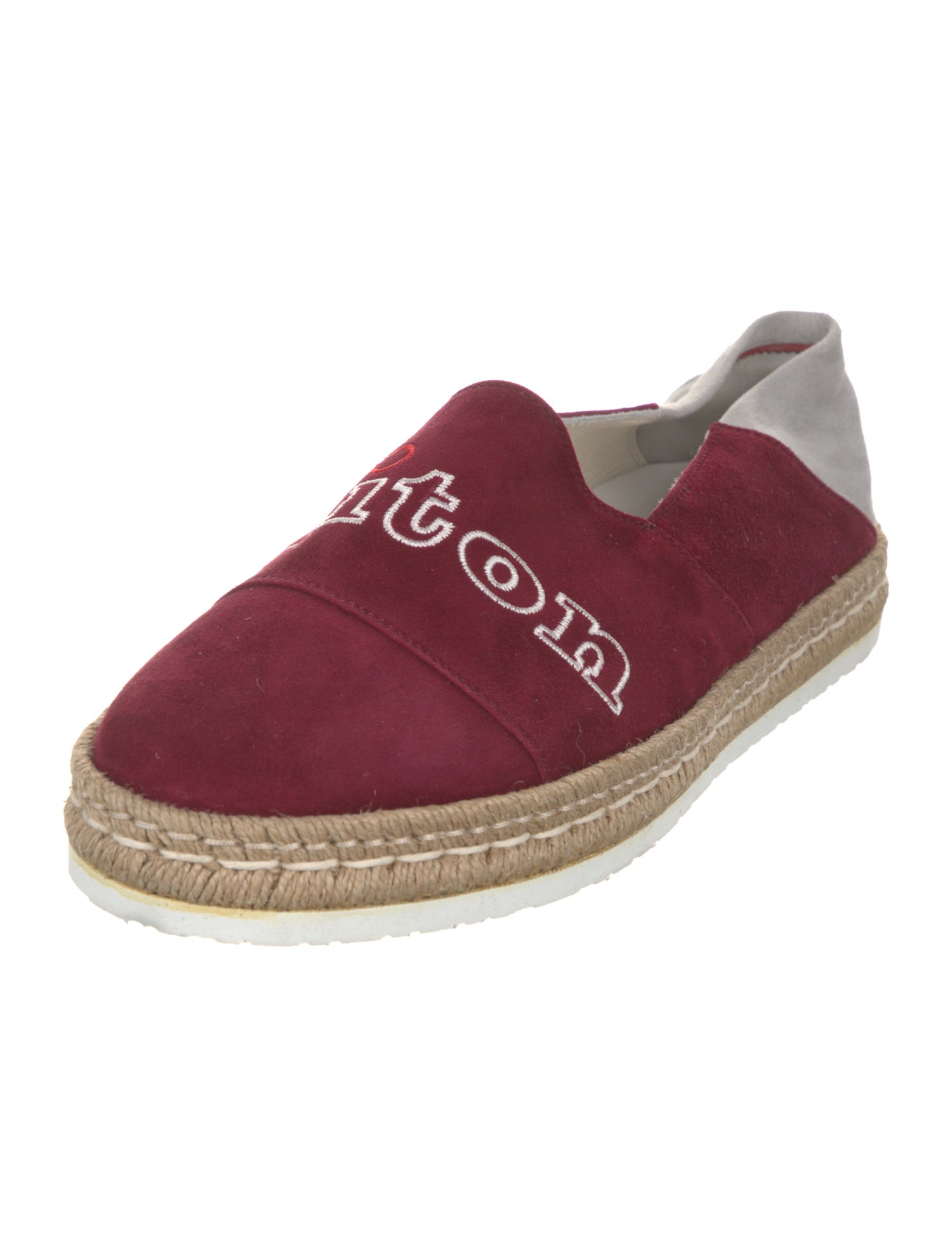 Kiton Suede Graphic Print Espadrilles