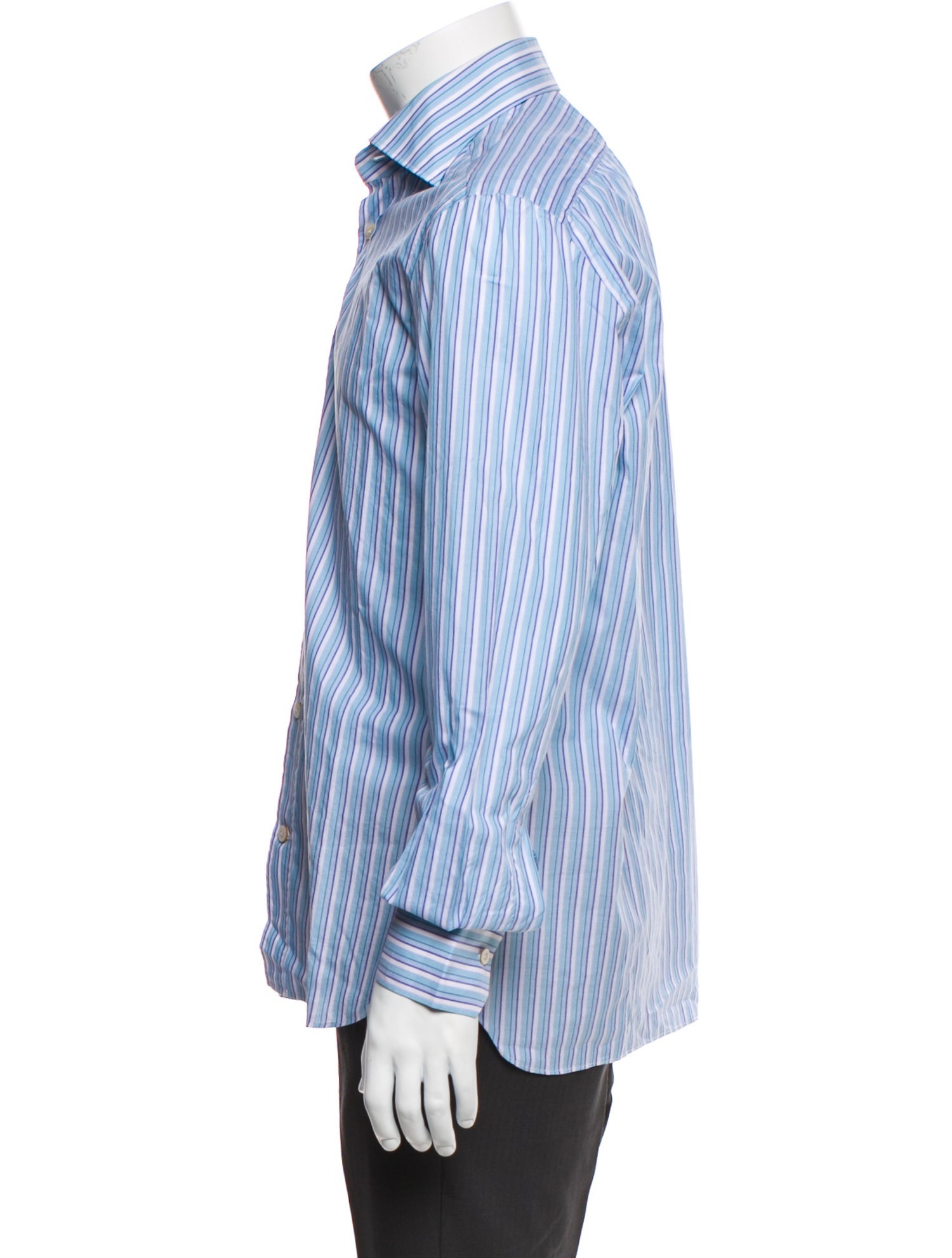 Kiton Striped Long Sleeve Shirt