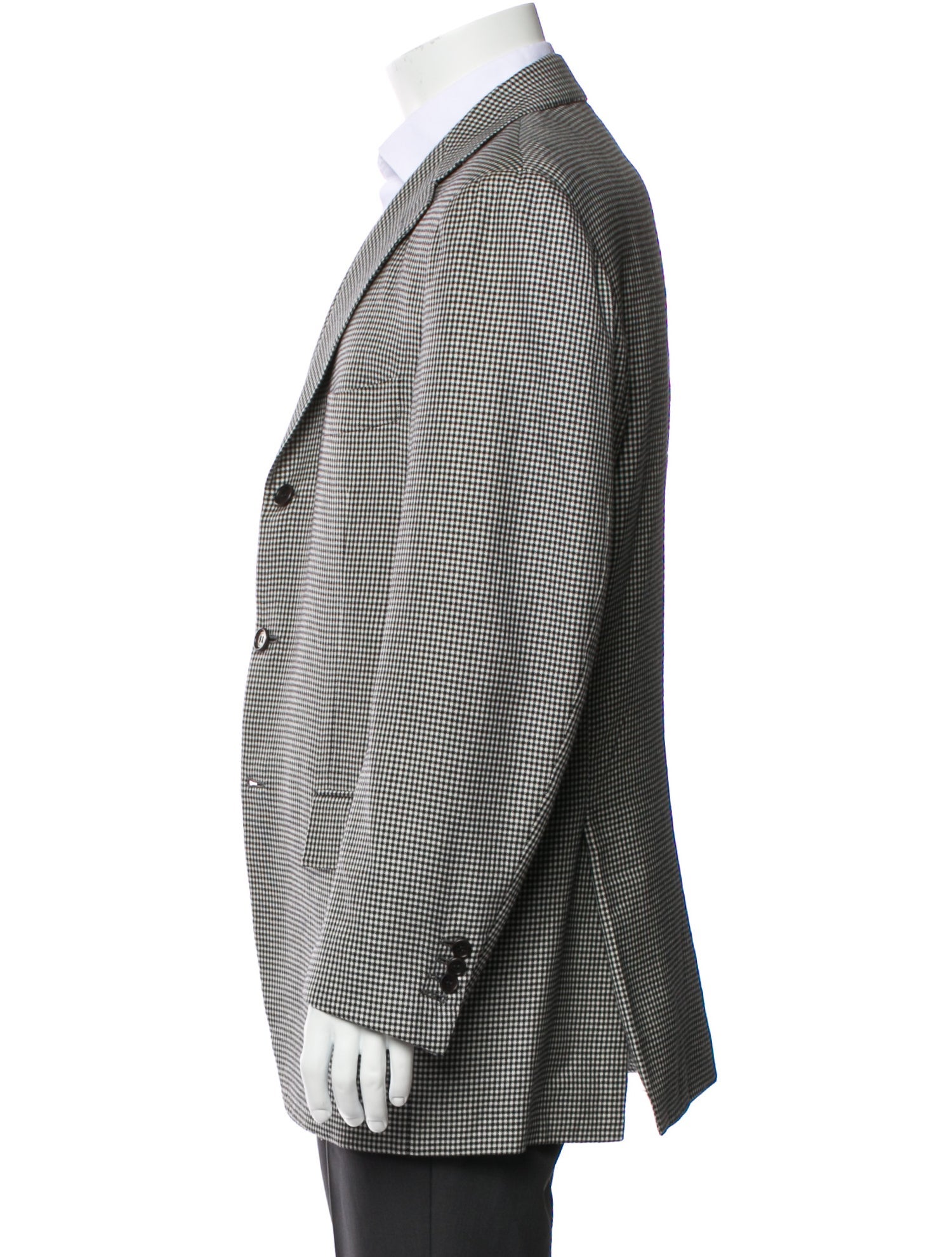 Kiton cashmere patterned sport coat